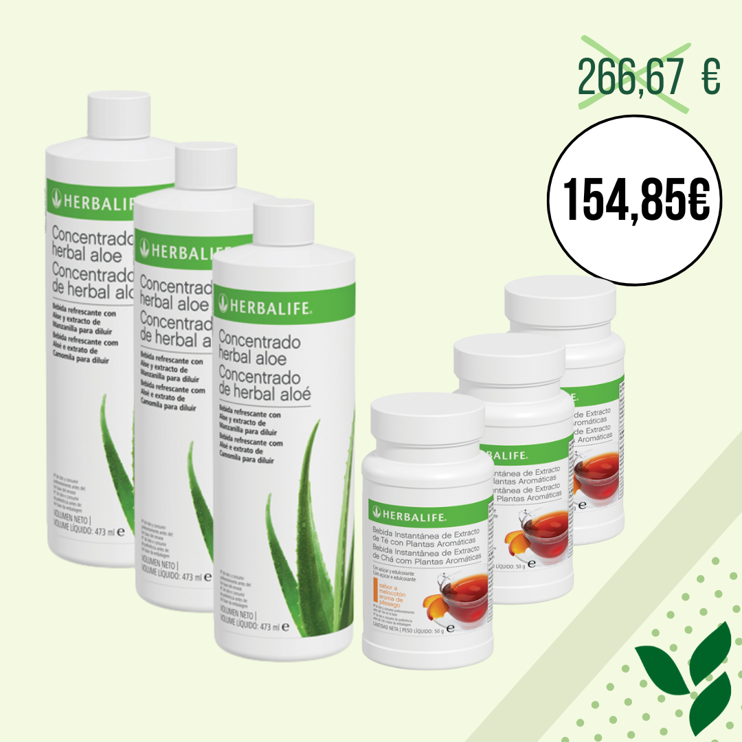 PACK 3 ALOE + 3 BEBIDA DE TE